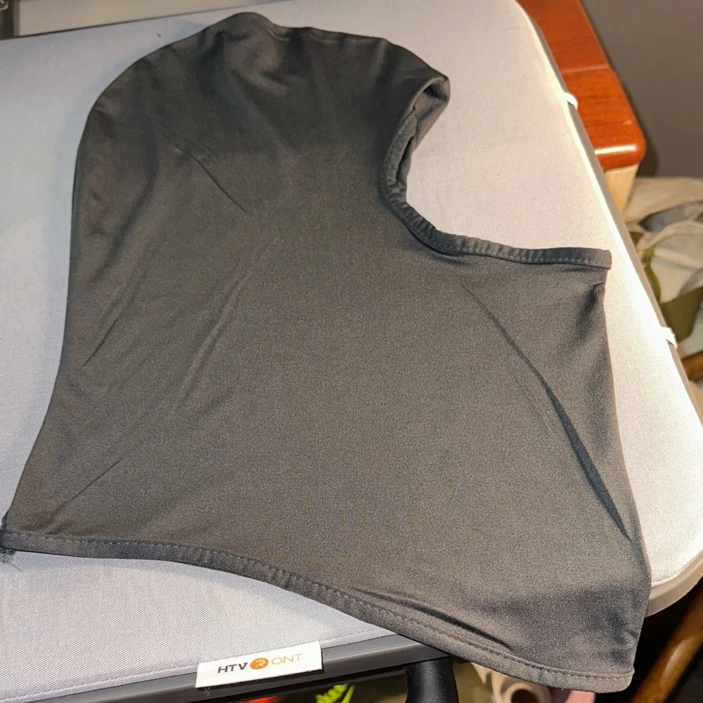 Nike Gray Facemask with Dripping Yellow Logo